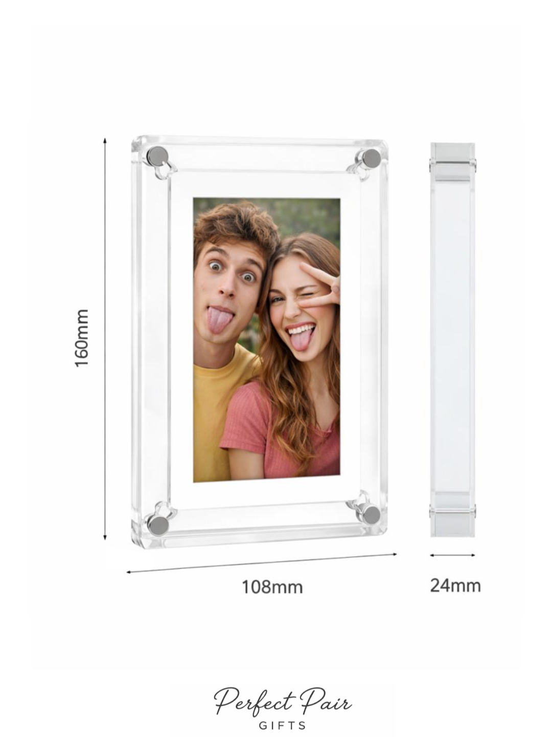 Vertical Digital Photo Frame for Couples – 5” IPS Display