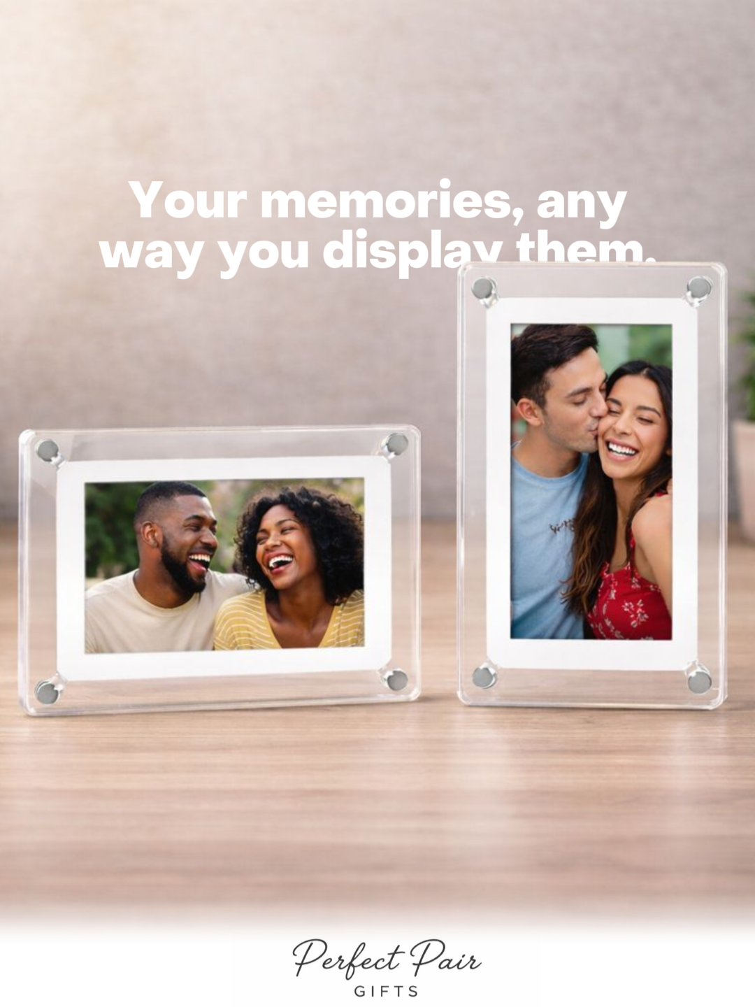 Vertical Digital Photo Frame for Couples – 5” IPS Display